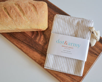 Linen Bread Bag (set of 2)